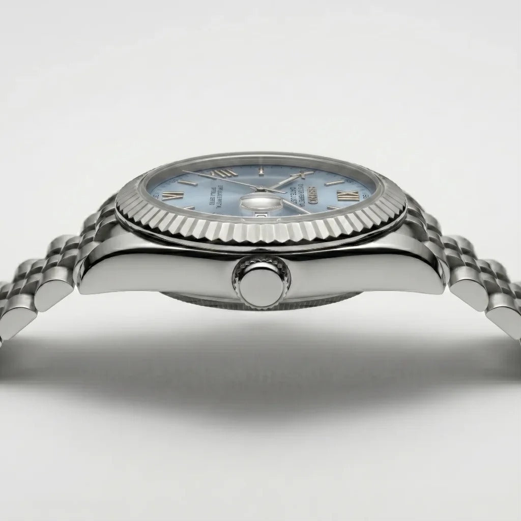 Seiko Mod | DateJust Roman Baby Blue