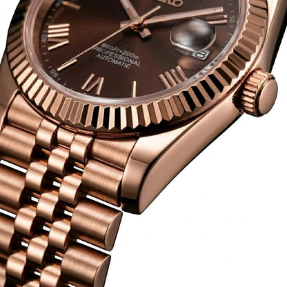 Seiko Mod | DateJust Triple Roman Rose
