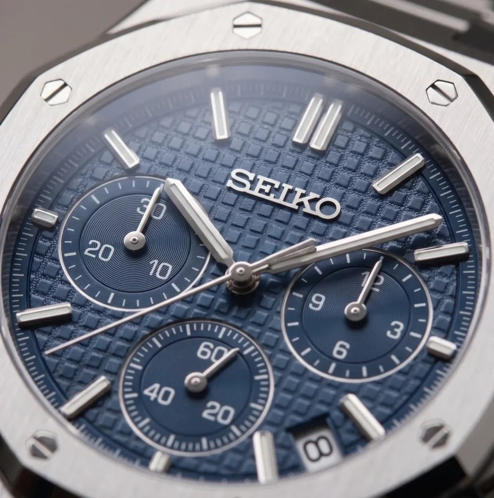 Seiko Mod | Royal Oak Blue Chrono
