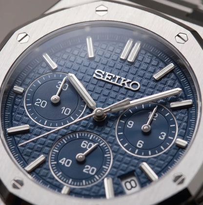 Seiko Mod | Royal Oak Blue Chrono