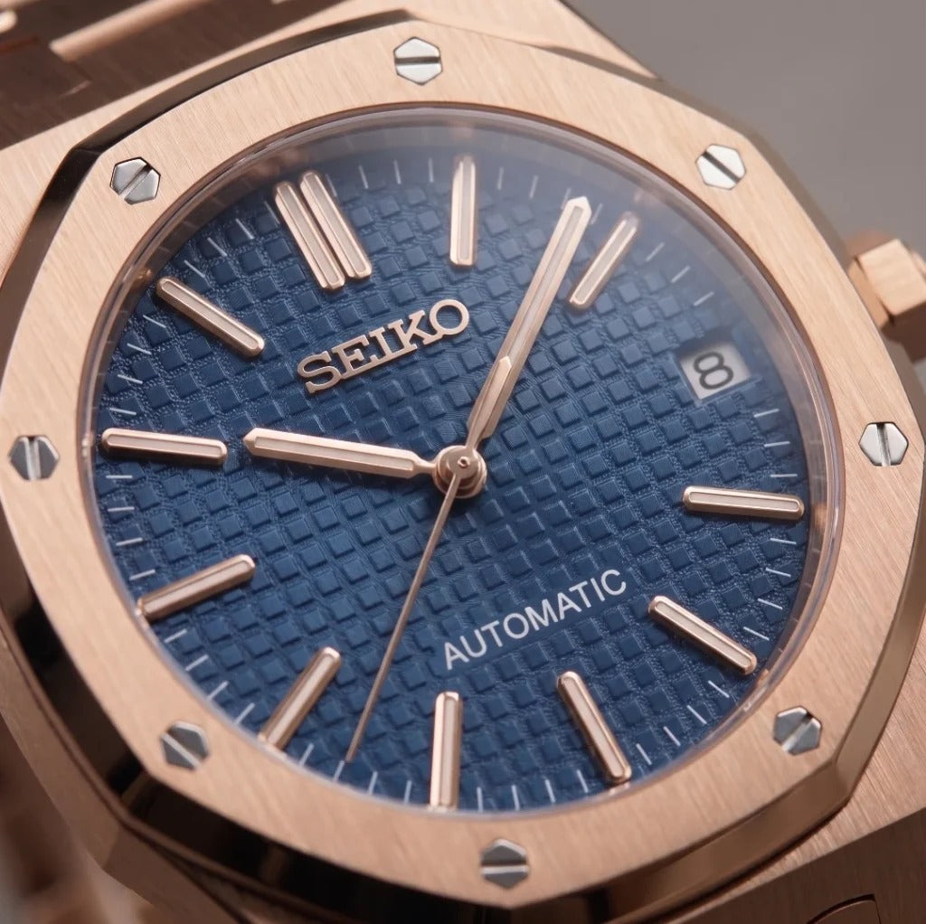 Seiko Mod | Royal Oak Rose Blue