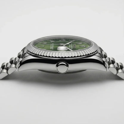Seiko Mod | DateJust Olive Green Arabic