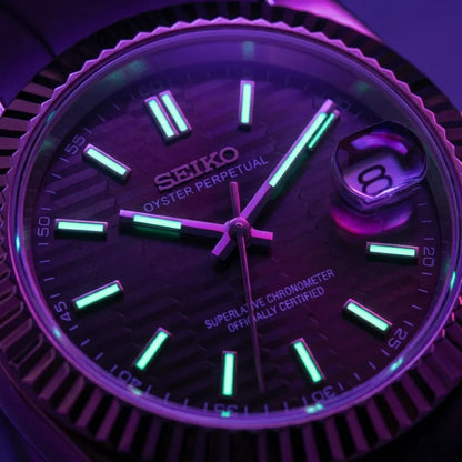 Seiko Mod | DateJust Chocolate Rubber