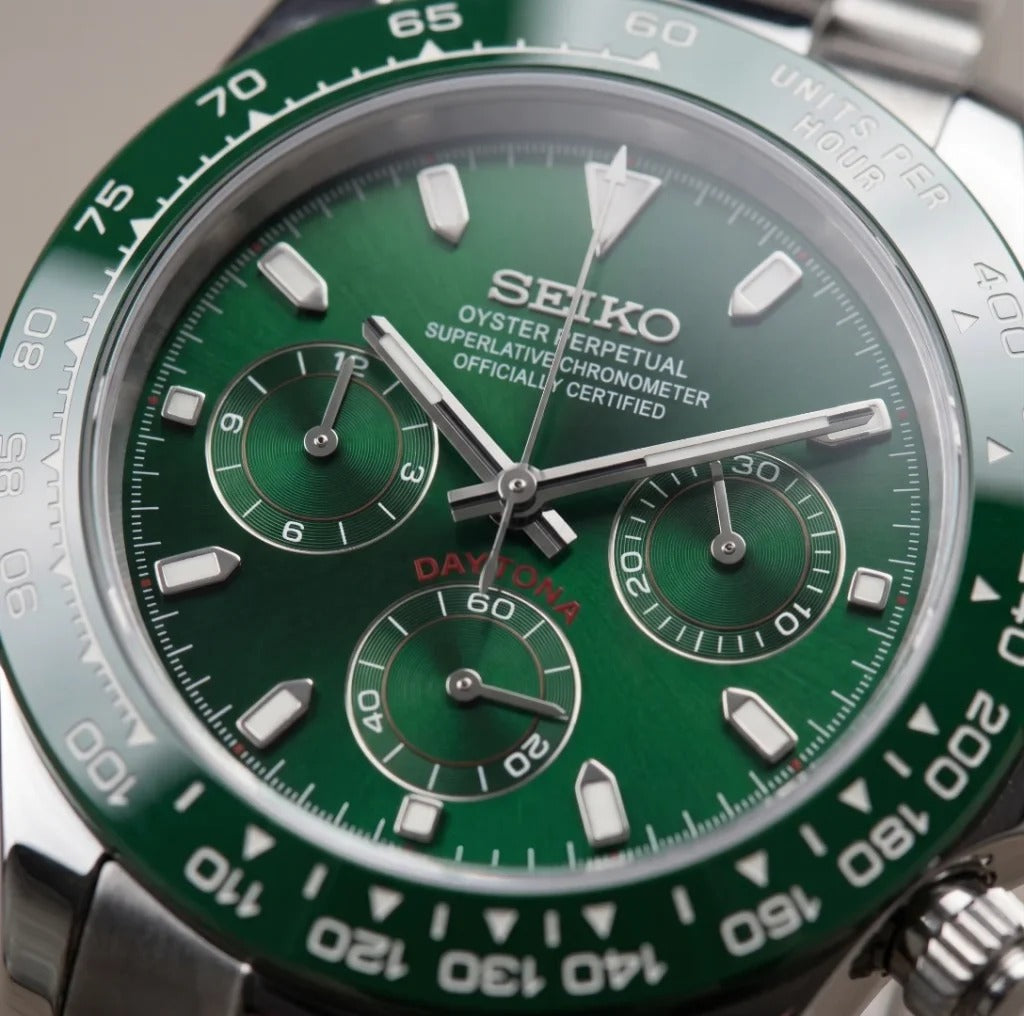 Seiko Mod | Daytona Green Ceramic