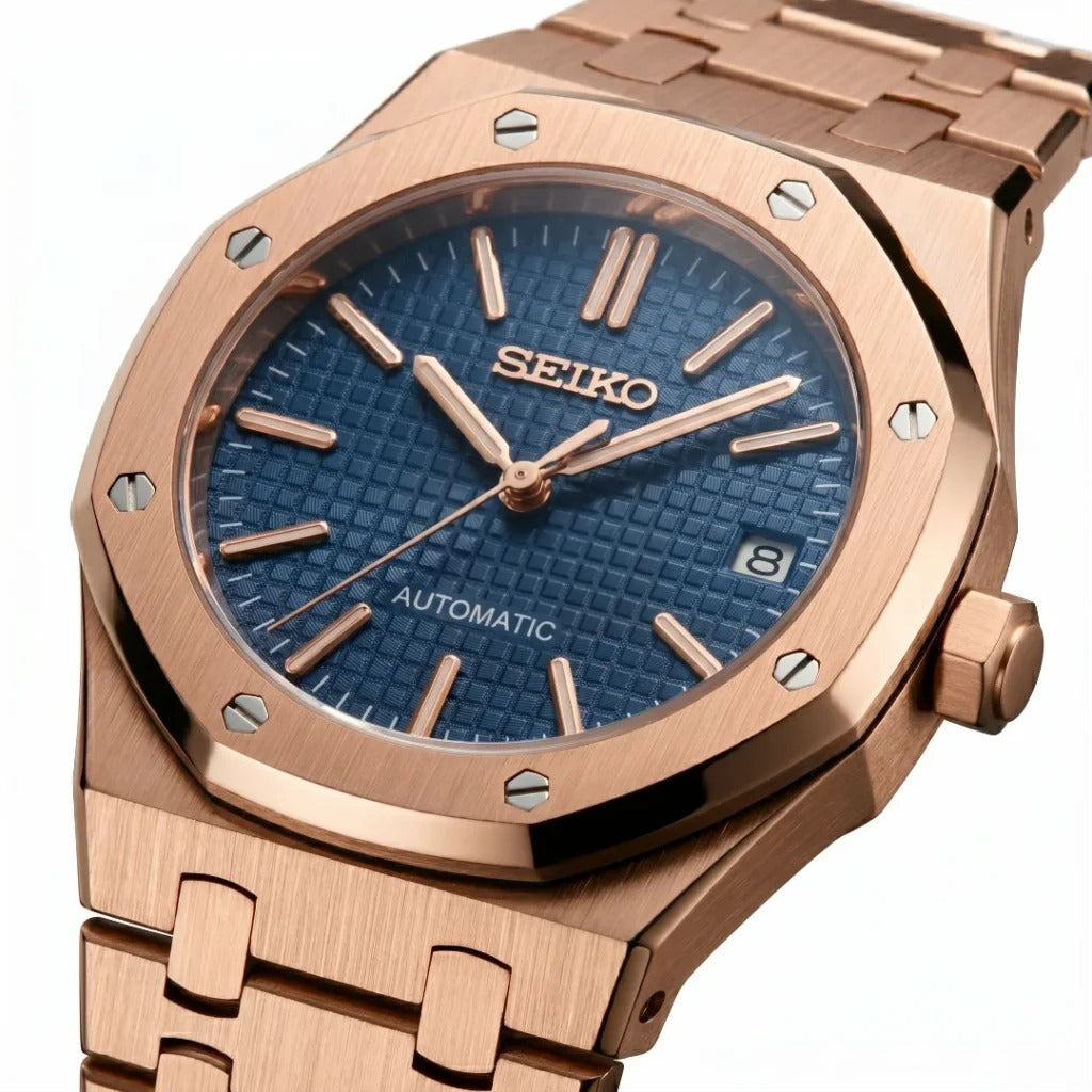 Seiko Mod | Royal Oak Rose Blue