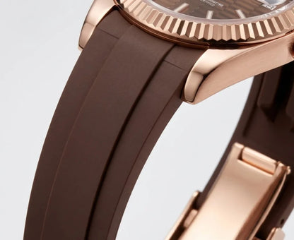 Seiko Mod | DateJust Chocolate Rubber