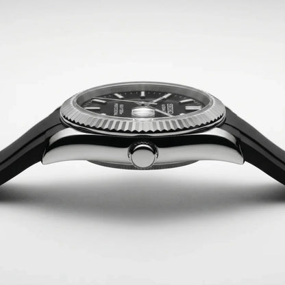 Seiko Mod | DateJust Black Rubber