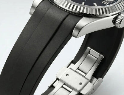 Seiko Mod | DateJust Black Rubber