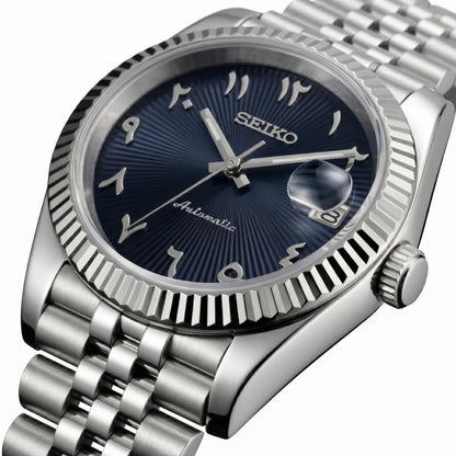 Seiko Mod | DateJust Black Arabic v2