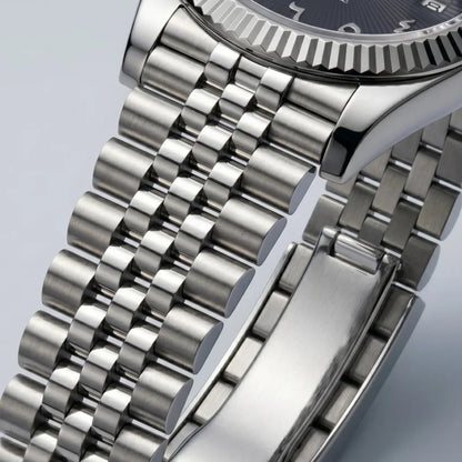 Seiko Mod | DateJust Black Arabic v2