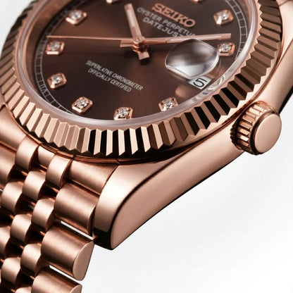 Seiko Mod | DateJust Triple Chocolate Diamond