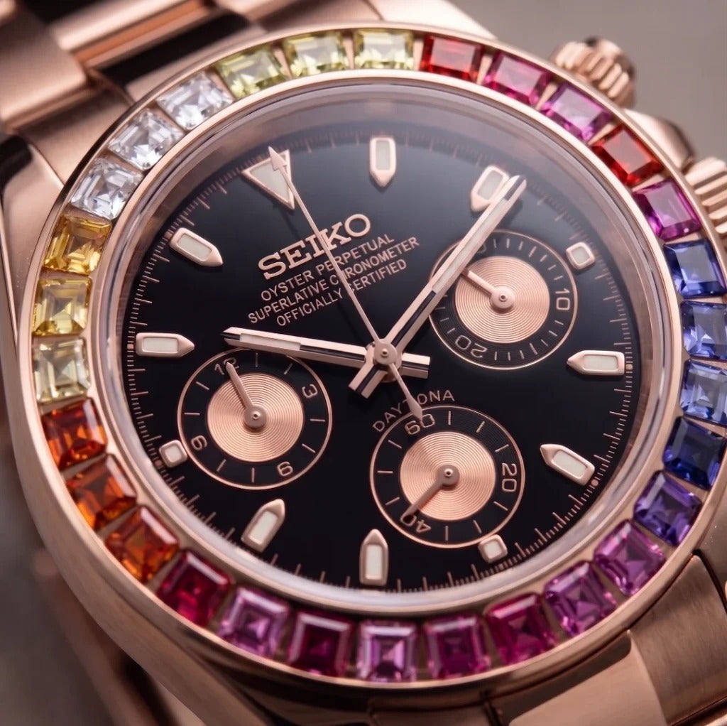 Seiko Mod | Daytona Rose Rainbow
