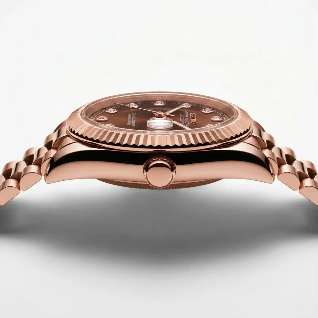 Seiko Mod | DateJust Triple Chocolate Diamond