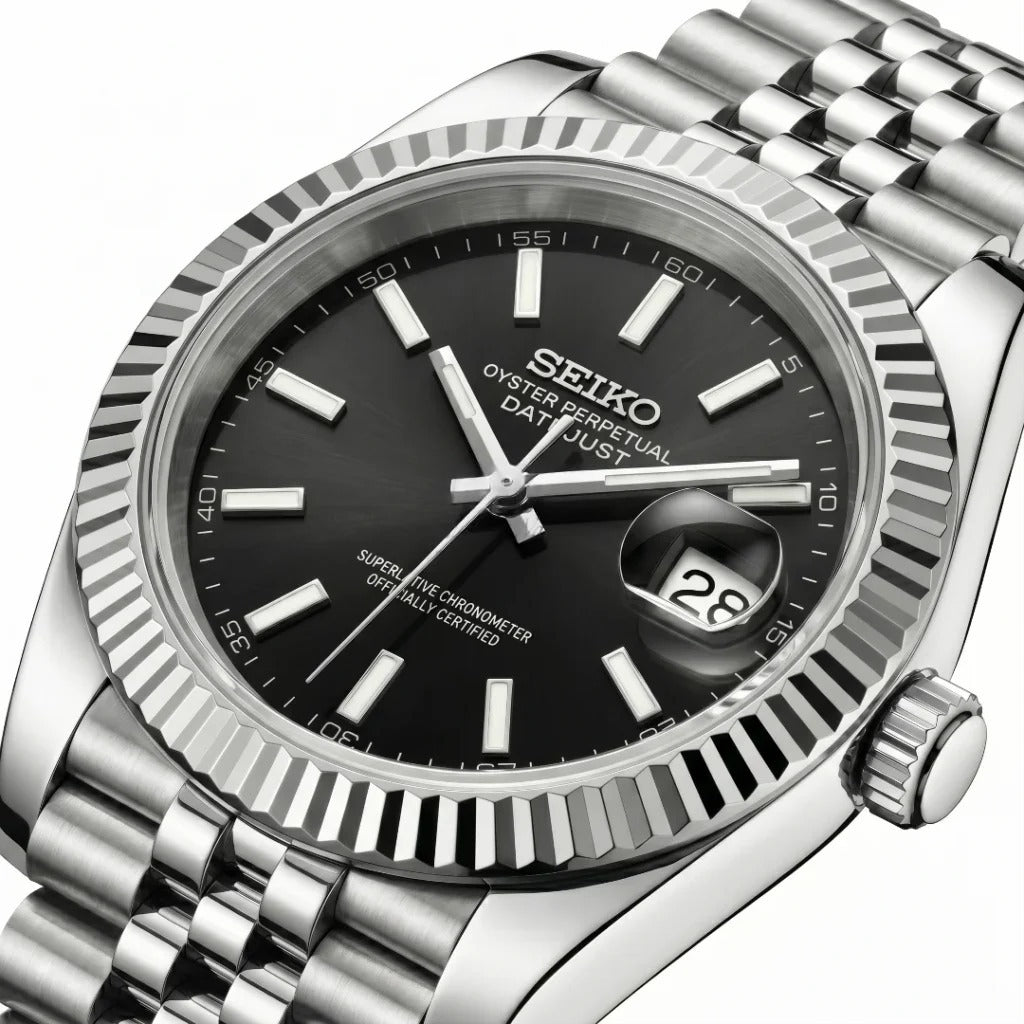 Seiko Mod | DateJust Black