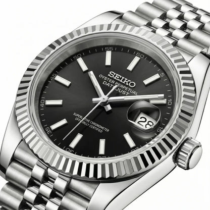 Seiko Mod | DateJust Black