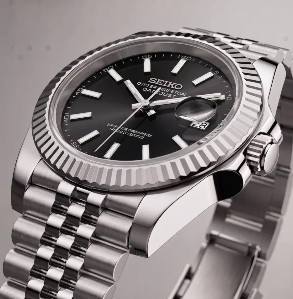 Seiko Mod | DateJust Black