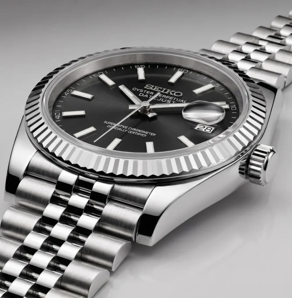 Seiko Mod | DateJust Black