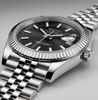 Seiko Mod | DateJust Black