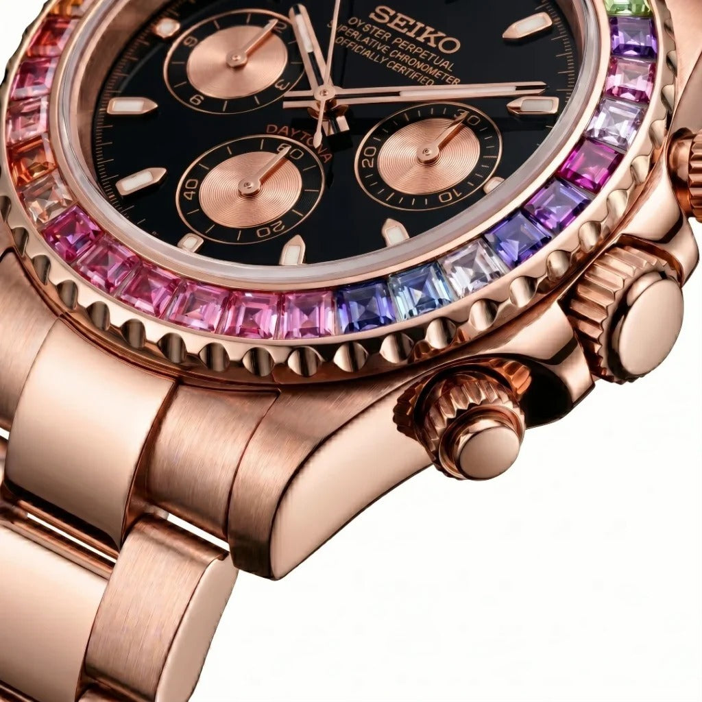 Seiko Mod | Daytona Rose Rainbow
