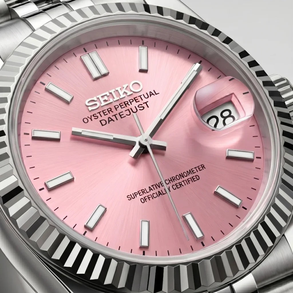 Seiko Mod | DateJust Pink