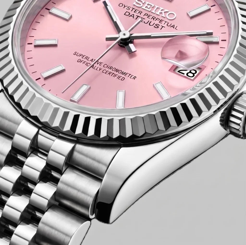 Seiko Mod | DateJust Pink
