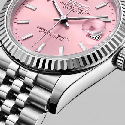 Seiko Mod | DateJust Pink