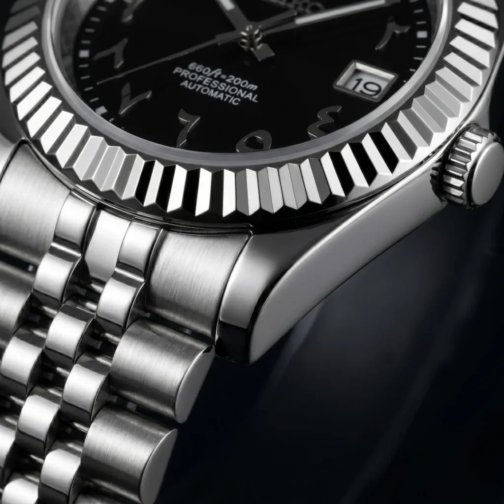 Seiko Mod | DateJust Black Arabic