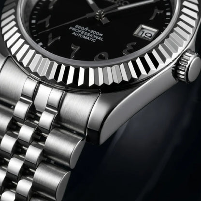 Seiko Mod | DateJust Black Arabic