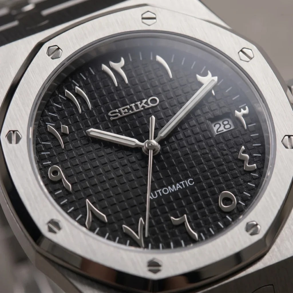 Seiko Mod | Royal Oak Black Arabic