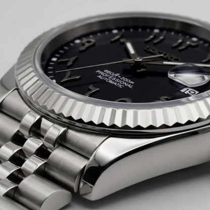 Seiko Mod | DateJust Black Arabic