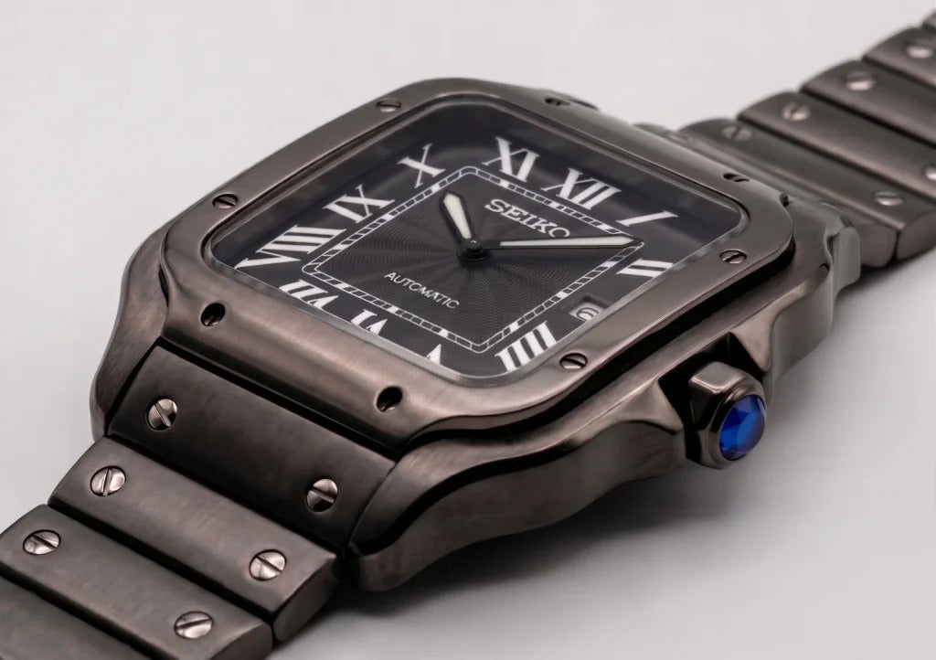 Seiko Mod | Santos Black Stealth