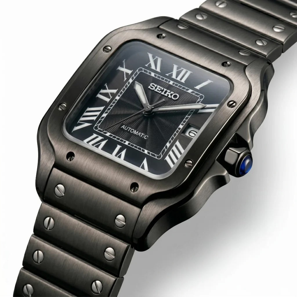 Seiko Mod | Santos Black Stealth