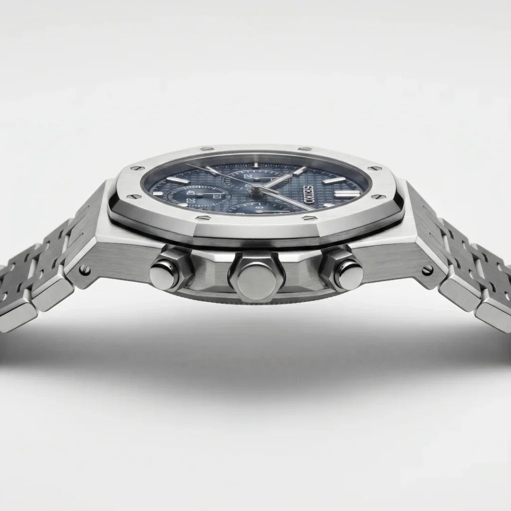 Seiko Mod | Royal Oak Blue Chrono