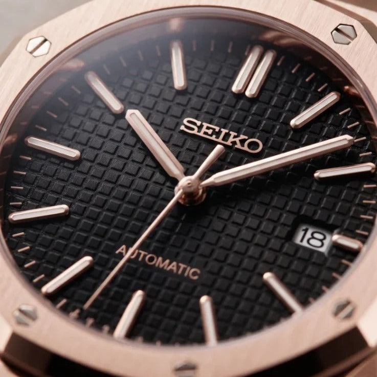 Seiko Mod | Royal Oak Rose Black