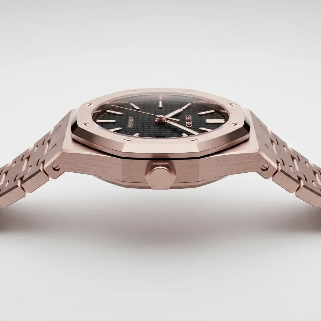 Seiko Mod | Royal Oak Rose Black