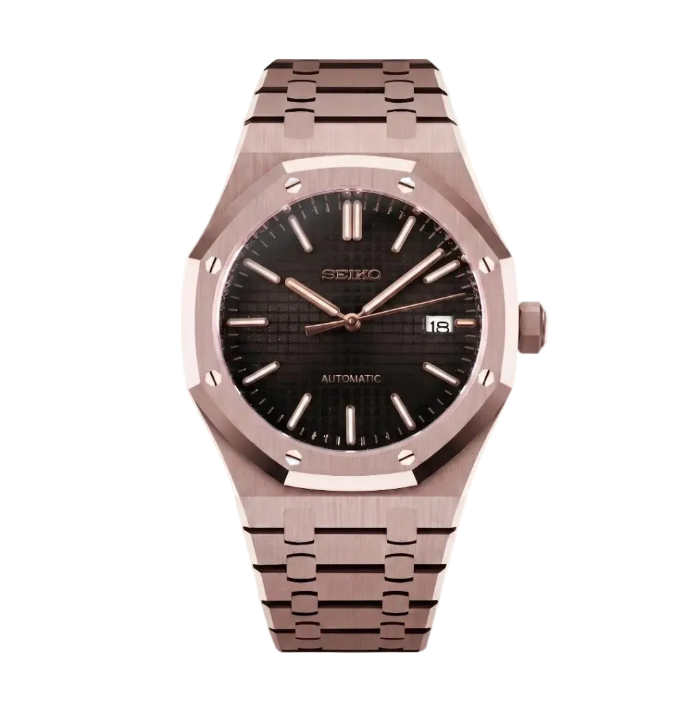 Seiko Mod | Royal Oak Rose Black
