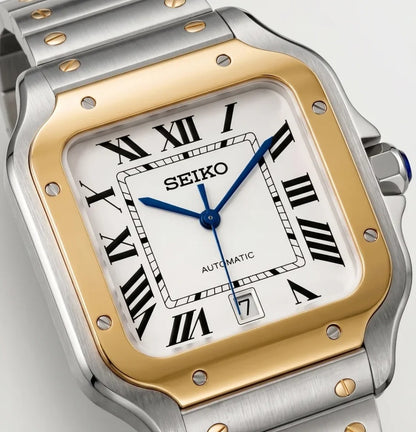 Seiko Mod | Santos Two Tone Gold