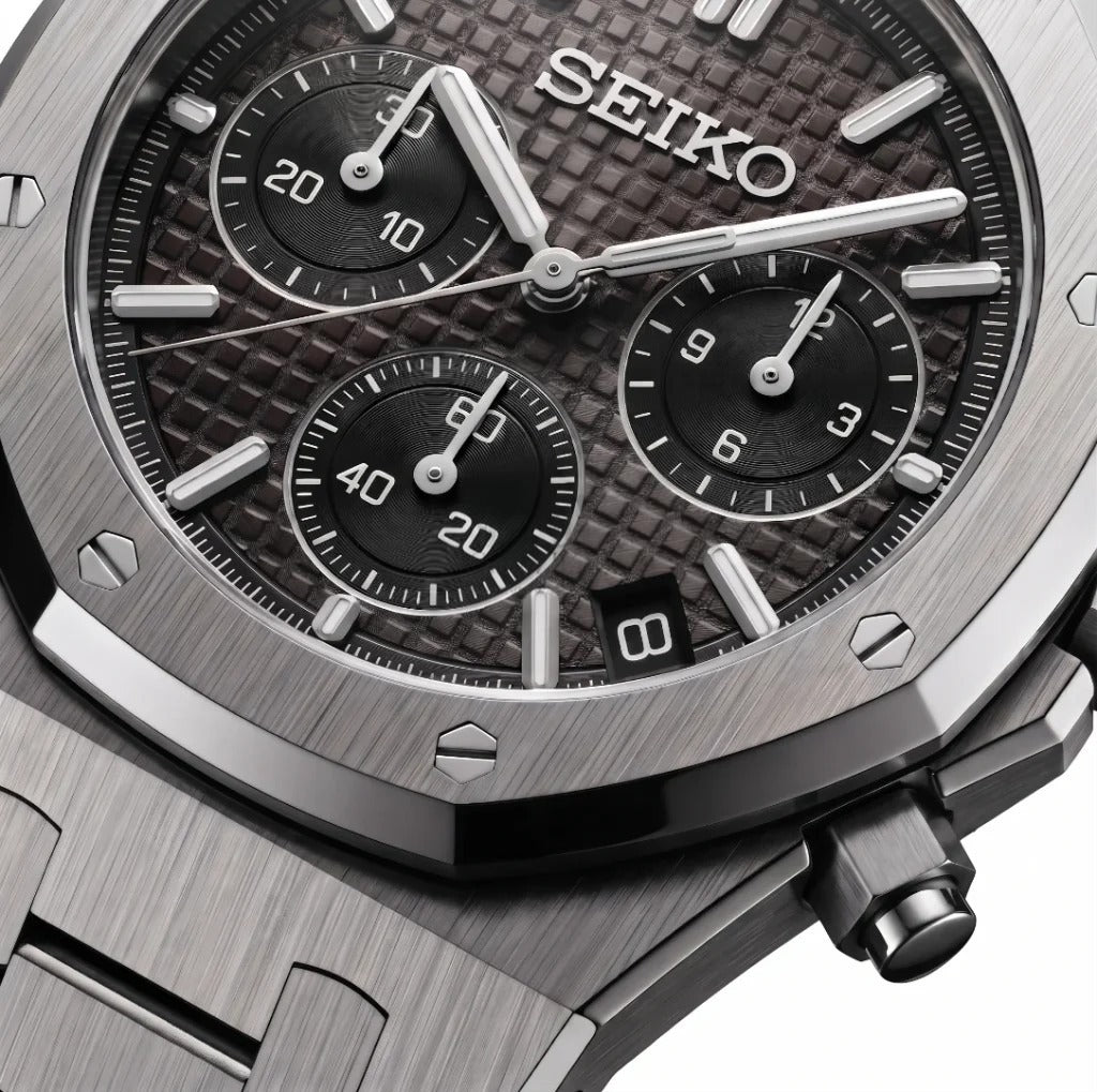 Seiko Mod | Royal Oak Black Chrono