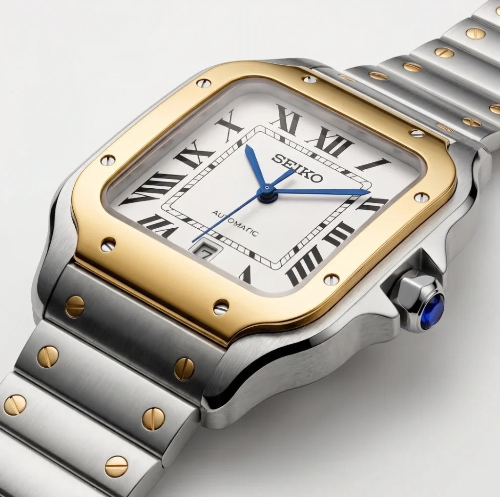 Seiko Mod | Santos Two Tone Gold