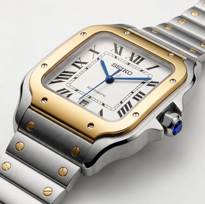 Seiko Mod | Santos Two Tone Gold
