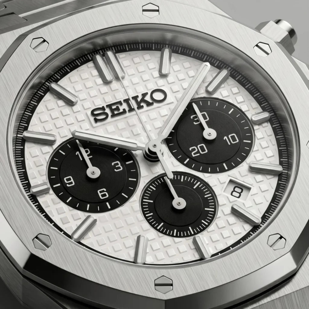Seiko Mod | Royal Oak White Chrono