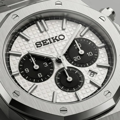 Seiko Mod | Royal Oak White Chrono