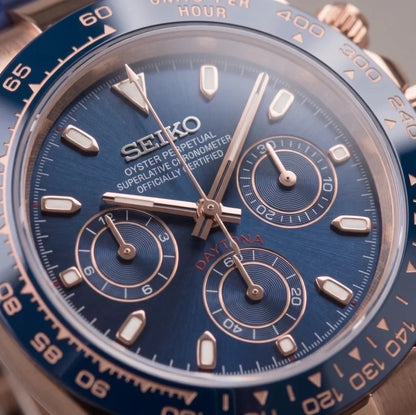 Seiko Mod | Rubber Daytona Rose Royal Blue