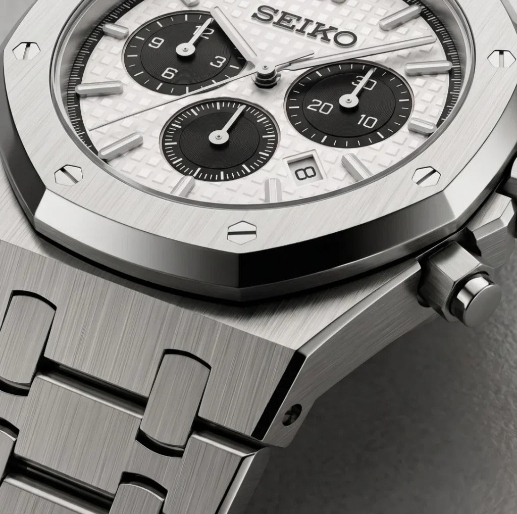 Seiko Mod | Royal Oak White Chrono