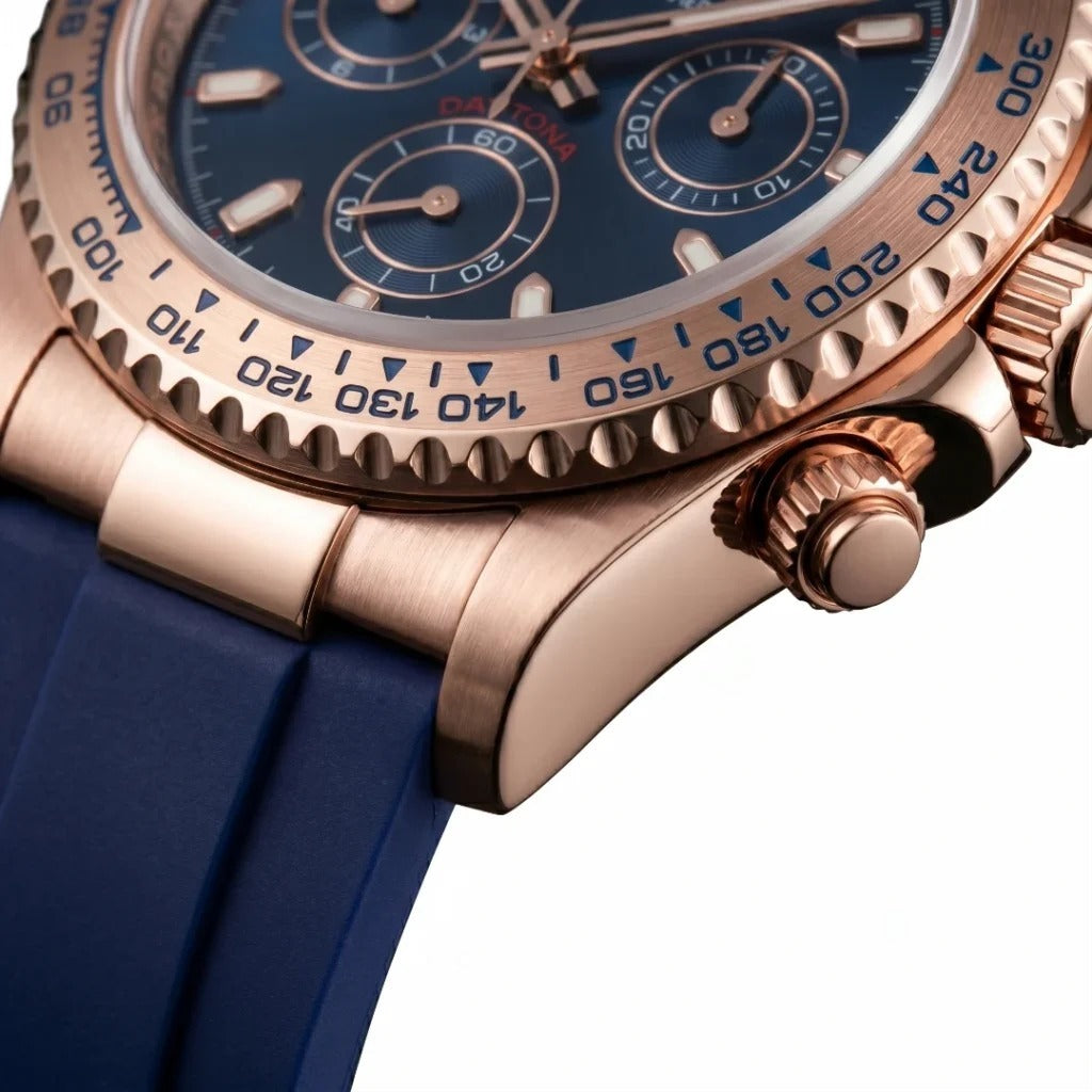 Seiko Mod | Rubber Daytona Rose Royal Blue