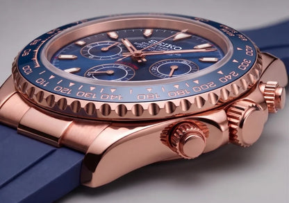 Seiko Mod | Rubber Daytona Rose Royal Blue