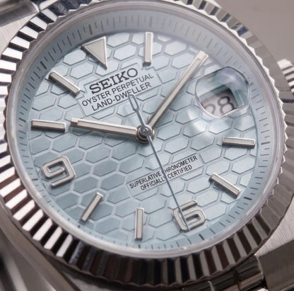 Seiko Mod | Land Dweller Ice Blue