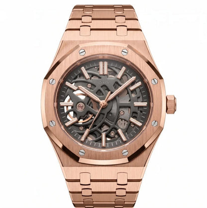 Seiko Mod | Royal Oak Skeleton Rose