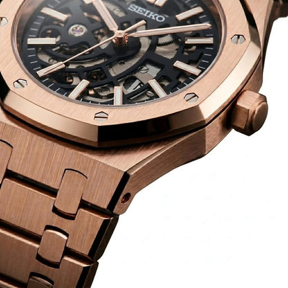 Seiko Mod | Royal Oak Skeleton Rose