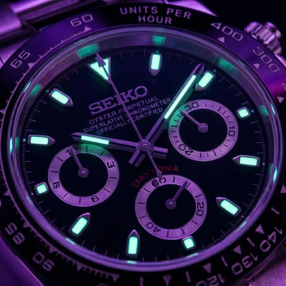 Seiko Mod | Daytona Black Panda